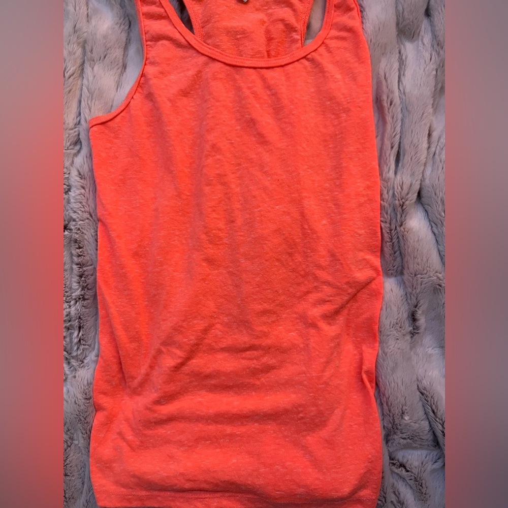 Jerzees neon orange (small) tank top